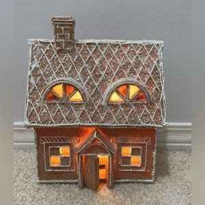 8” light up gingerbread house